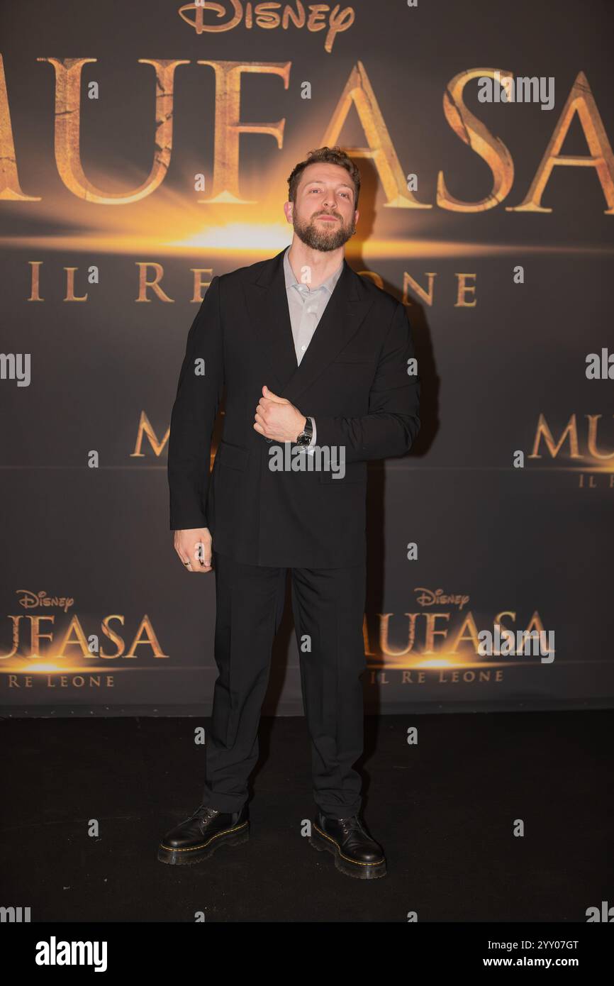 Via Vigevano, 18, Mailand, Italien, 17. Dezember, 2024, Maurizio Merluzzo während des Photocall 'MUFASA: IL RE LEONE' - Nachrichten Stockfoto