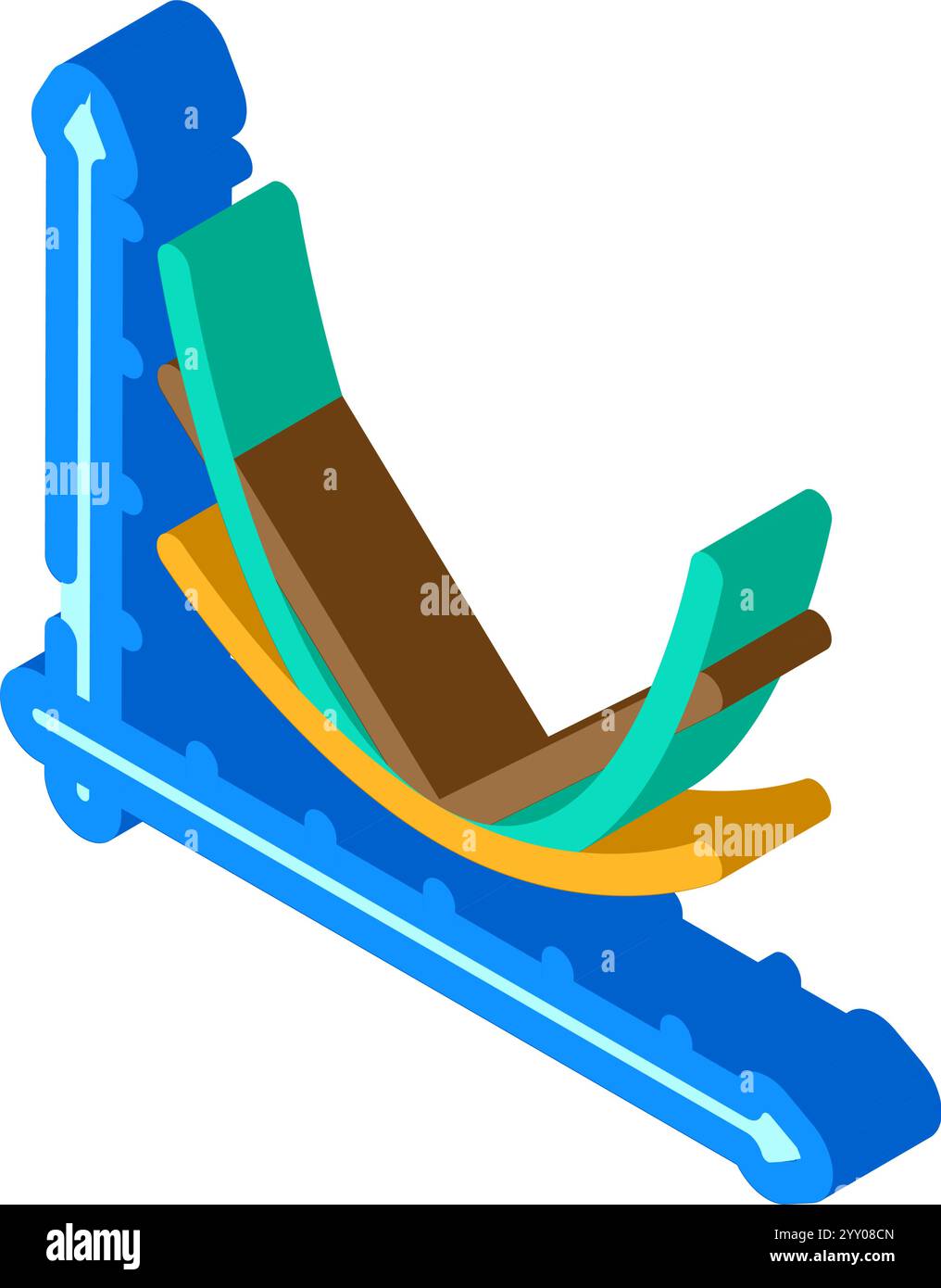 Verlustfunktionsdiagramm Maschinelles Lernen Isometrisches Symbol Vektorillustration Stock Vektor