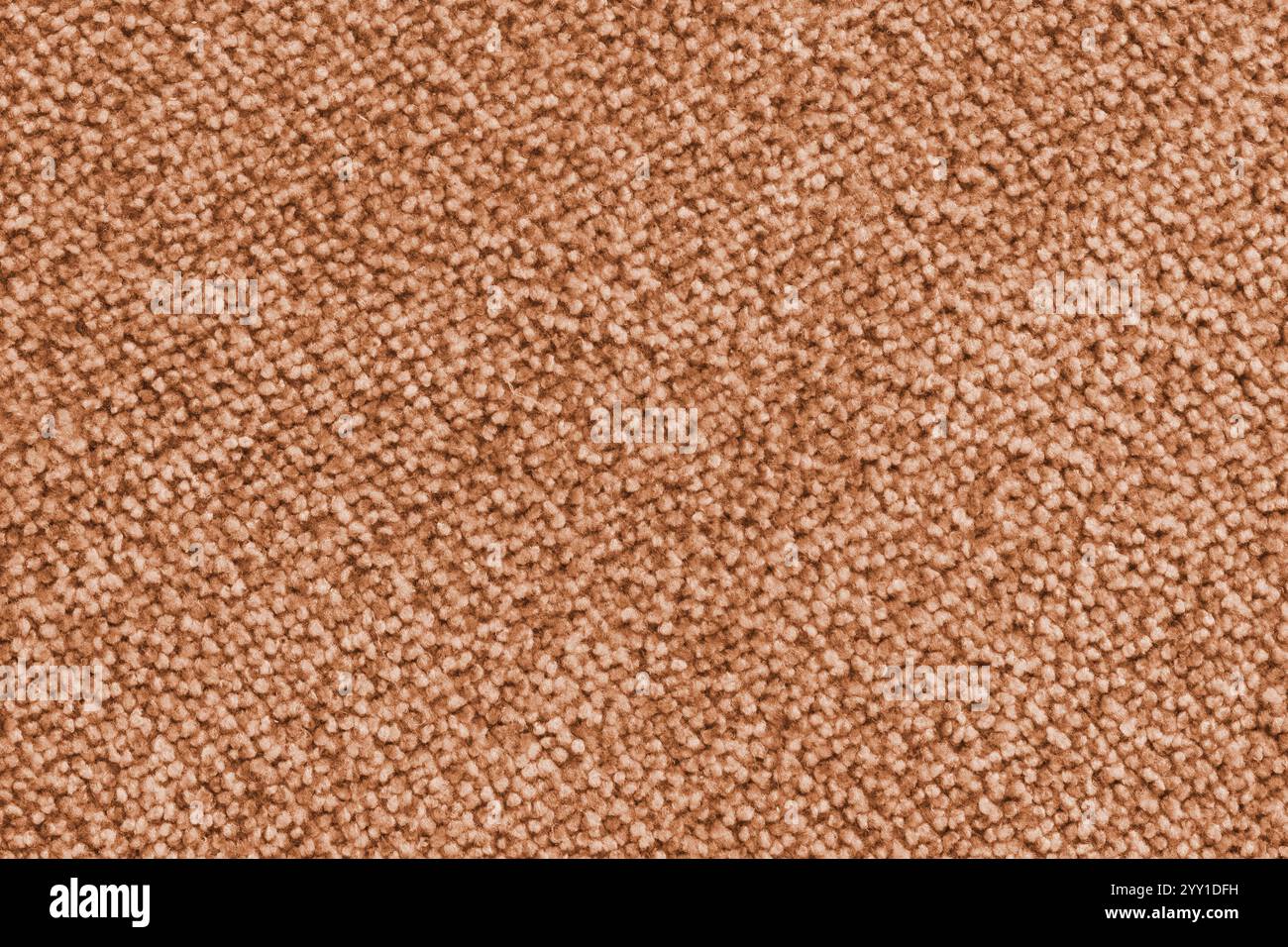 Einfarbige orangefarbene Stoffstruktur. Struktur des Teppichs, Polsterung Nahaufnahme, Makro. Tapete, Hintergrund, textiler Hintergrund. Stockfoto