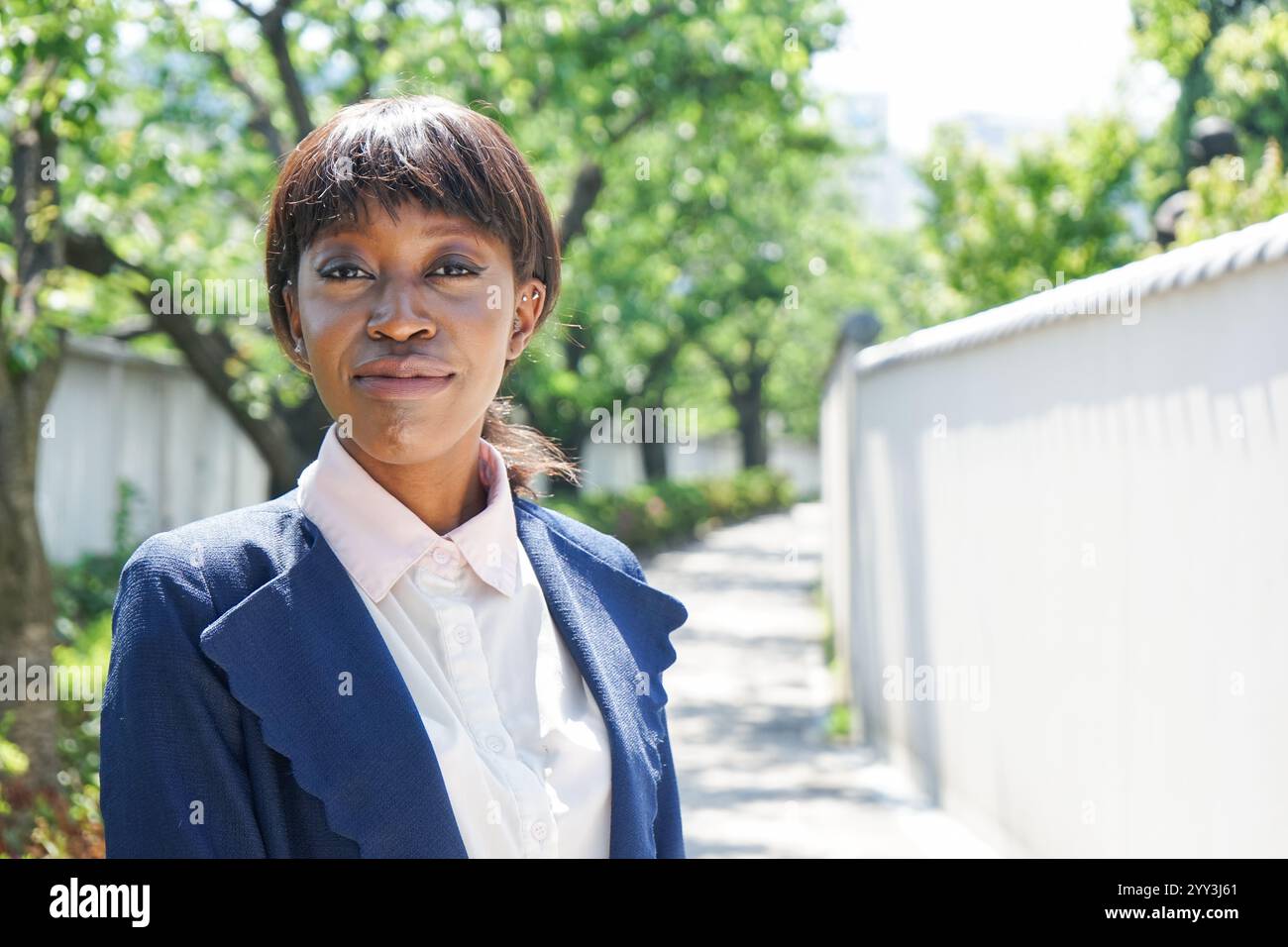 Schwarzes Frauenporträt Stockfoto