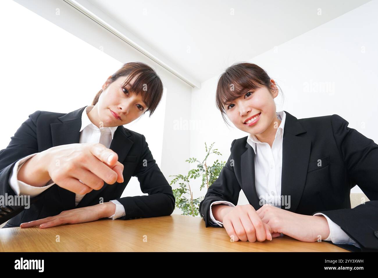 Geschäftsfrau mit Business-meeting Stockfoto