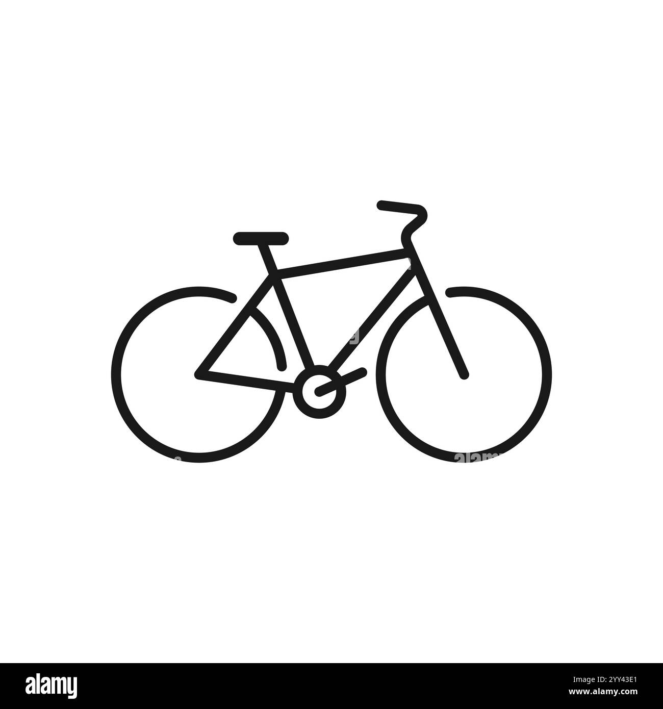 Fahrrad-Symbol Fahrrad-Vektor-Symbol, moderne und editierbare Fahrrad-Symbol. Stock Vektor
