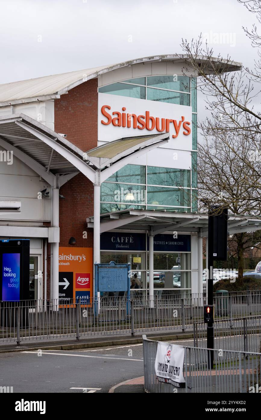Sainsbury's Supermarkt, Blackheath, West Midlands, England, Großbritannien Stockfoto