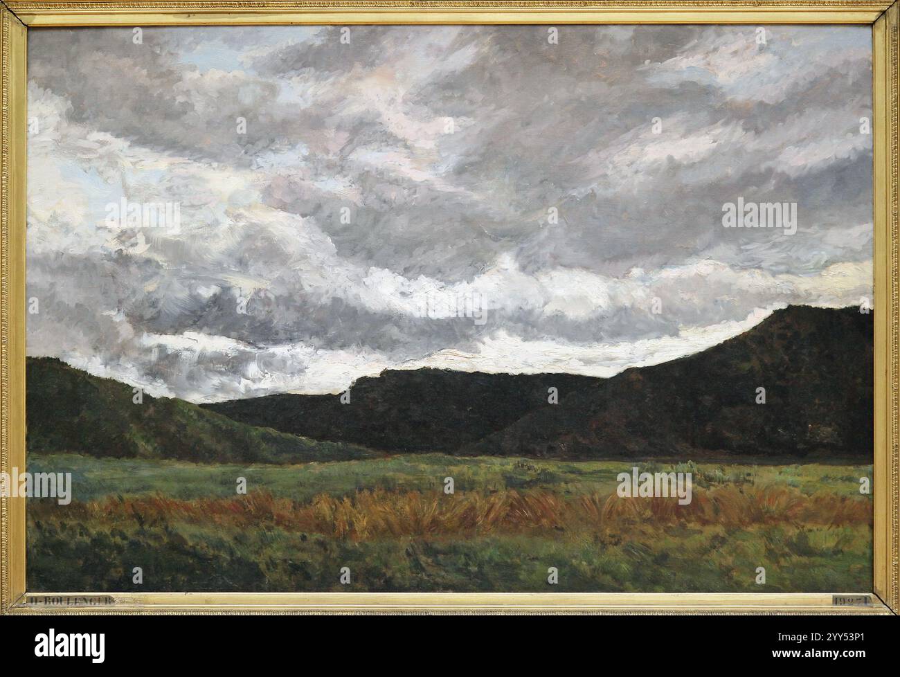 Nach dem Abendsturm (ca. 1870–1871) von Hippolyte Boulenger (1837–1874). Stockfoto