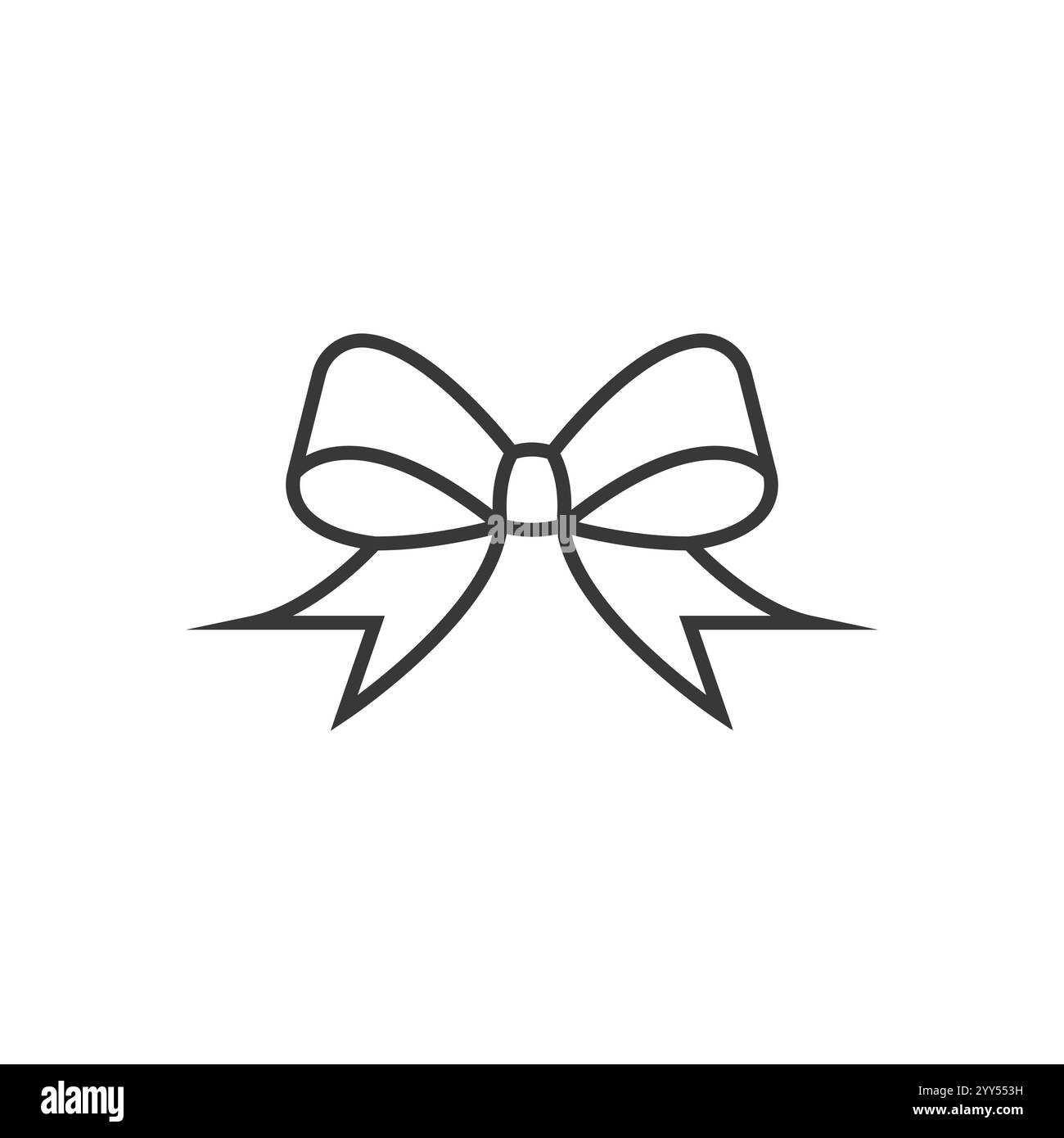 Schleifensymbol im trendigen flachen Stil isoliert auf weißem Hintergrund. Farbbandsymbol für Ihr Website-Design, Logo, App, UI. Vektorabbildung Stock Vektor