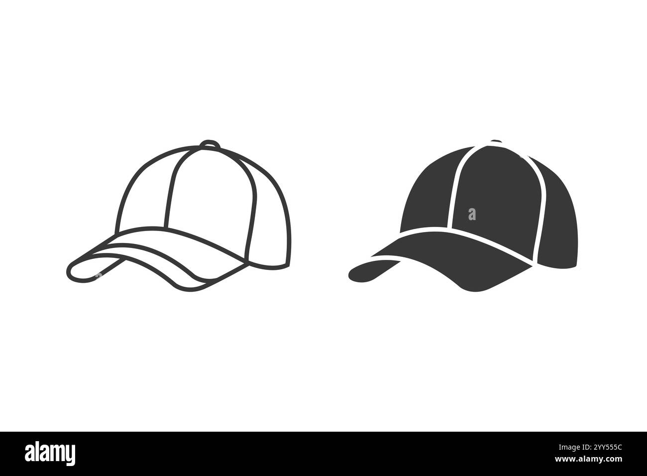 Baseballhut-Symbol. Cap-Symbol. Vektorabbildung. Stock Vektor