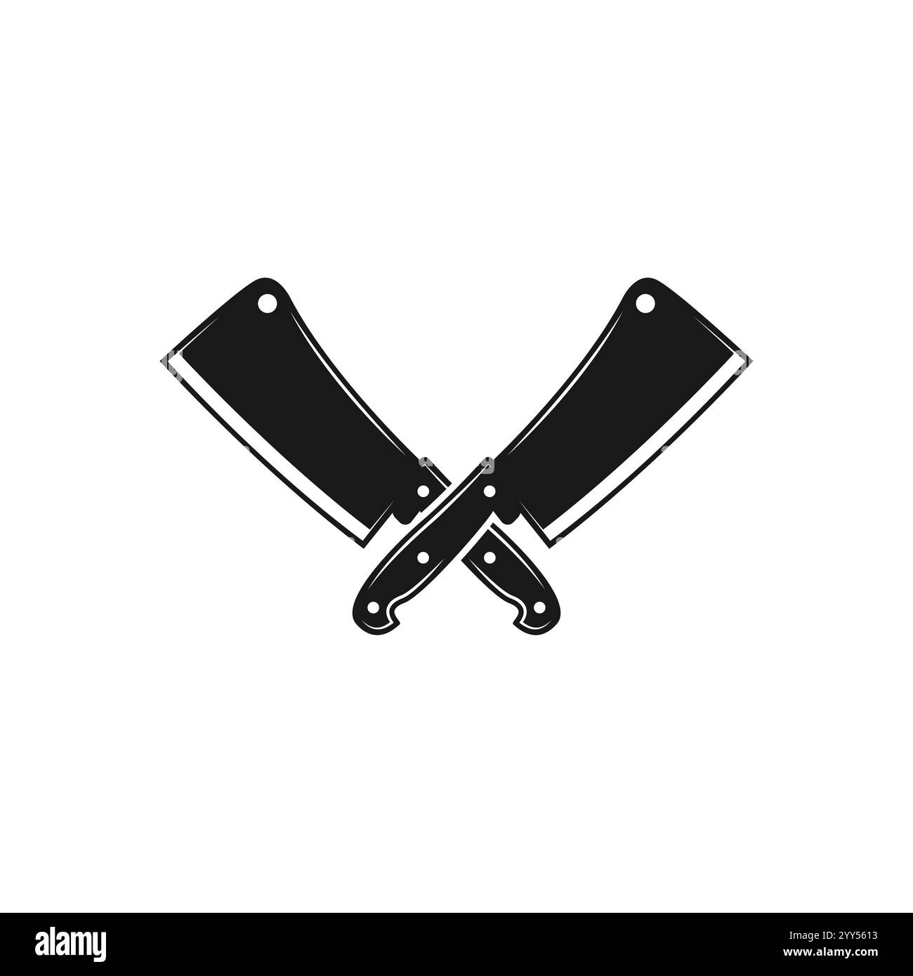 Fleischspalter Messer - Vektor-Symbol Stock Vektor