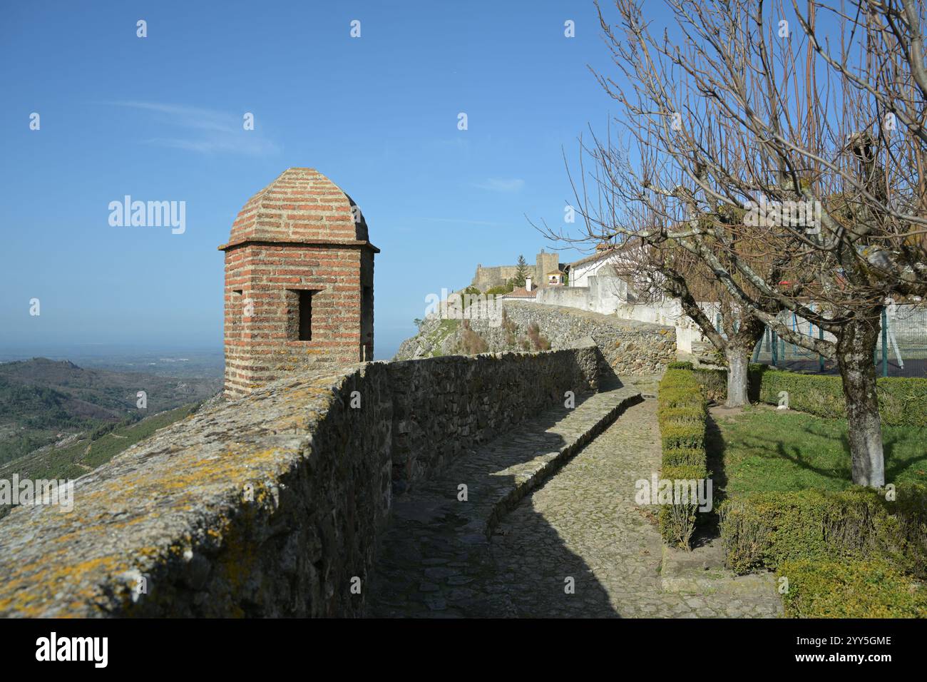 Schloss Marvao. Portugal, serra de São Mamede Stockfoto
