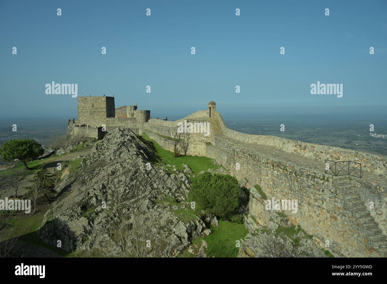 Schloss Marvao. Portugal, serra de São Mamede Stockfoto