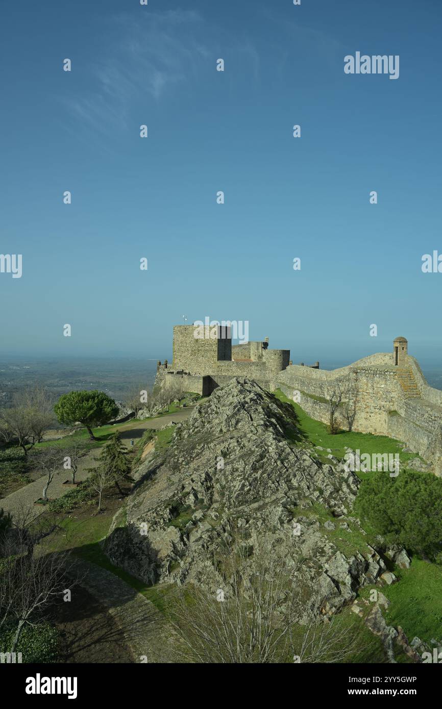 Schloss Marvao. Portugal, serra de São Mamede Stockfoto