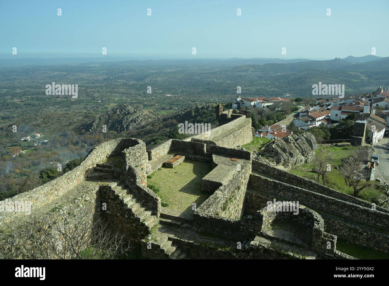 Schloss Marvao. Portugal, serra de São Mamede Stockfoto
