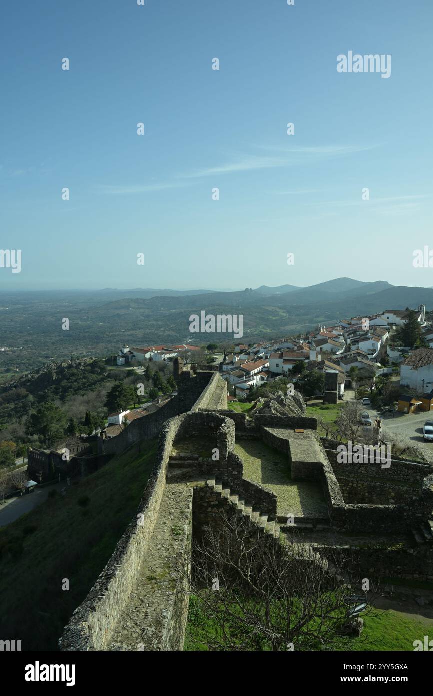 Schloss Marvao. Portugal, serra de São Mamede Stockfoto