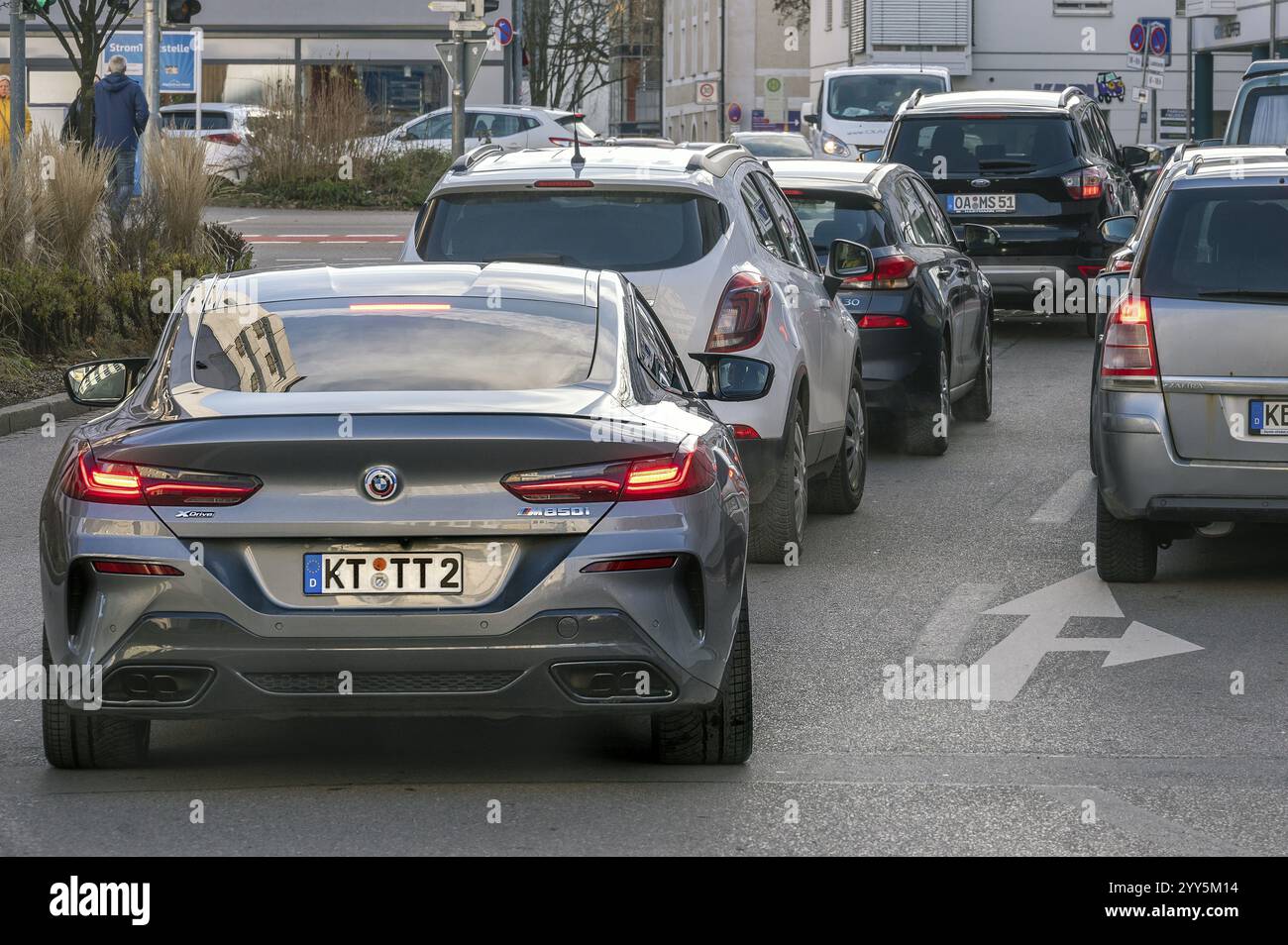 BMW Alpina 850 i, Nummer geändert, Kempten, Allgaeu, Bayern, Deutschland, Europa Stockfoto