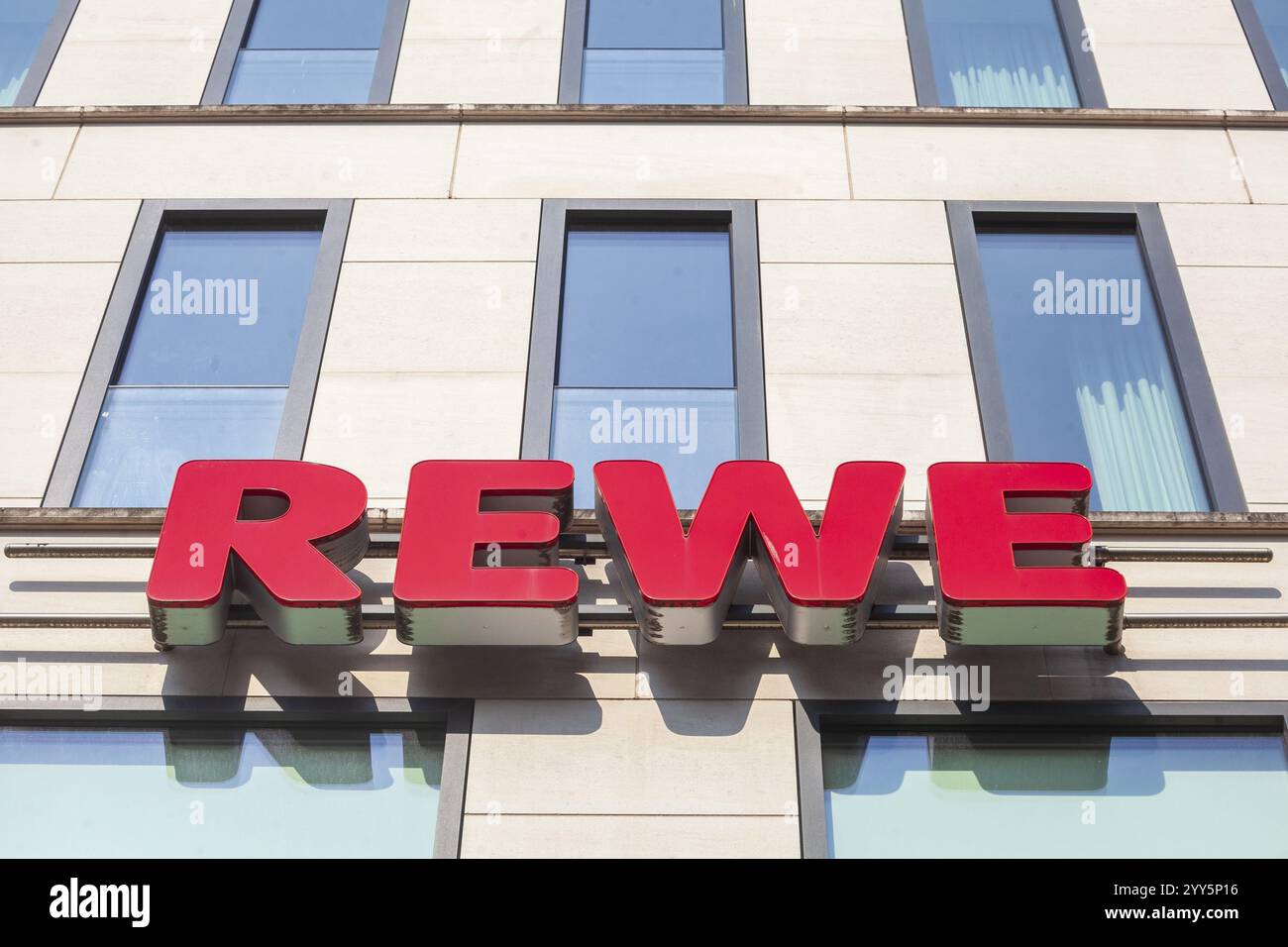 REWE Marken-Discount, Logo, Deutschland, Europa Stockfoto