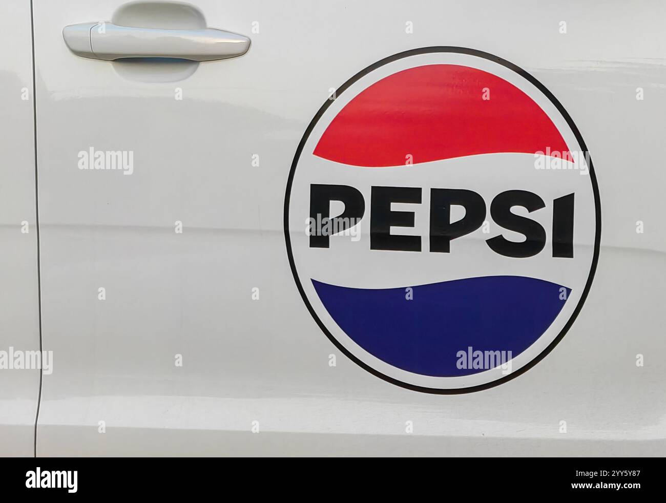 Pepsi on the Move: Mobiles Marketing in Bewegung Stockfoto Pepsi on the Move: Mobiles Marketing in Bewegung Stockfoto