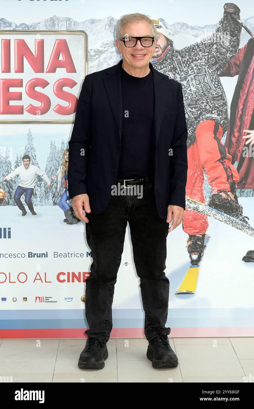 Marco Marzocca beim Photocall zum Kinofilm 'Cortina Express' im Hotel Le Meridien Visconti Rome. Rom, 19.12.2024 Stockfoto