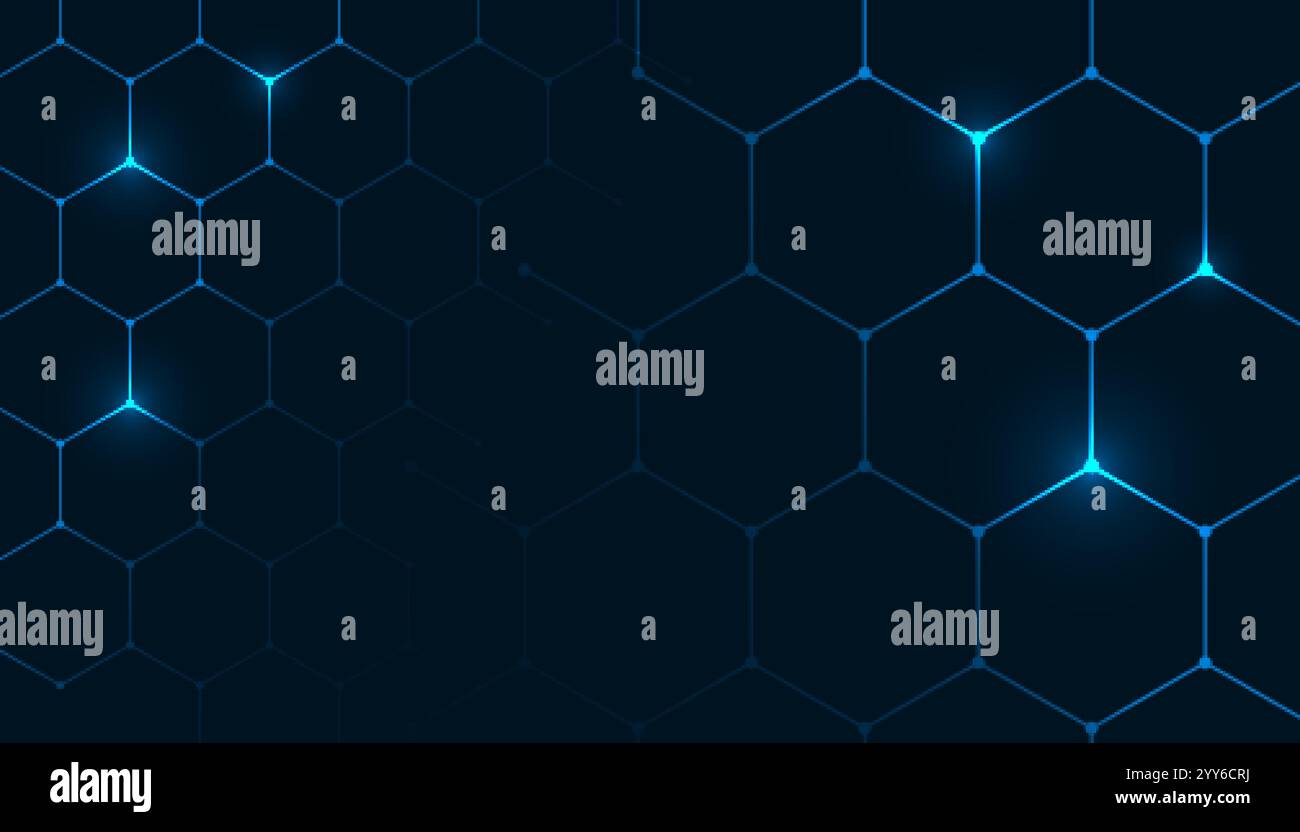 Sechseckige Muster Hintergrund in medizinischen Stil Stock Vektor