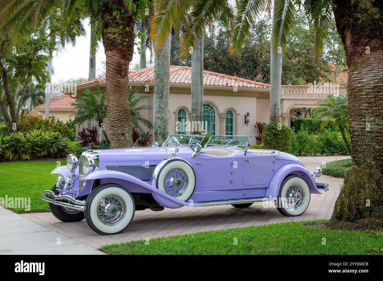 Vollständig restauriertes Modell J Duesenberg Cabriolet 1931, Neapel, Florida, USA Stockfoto