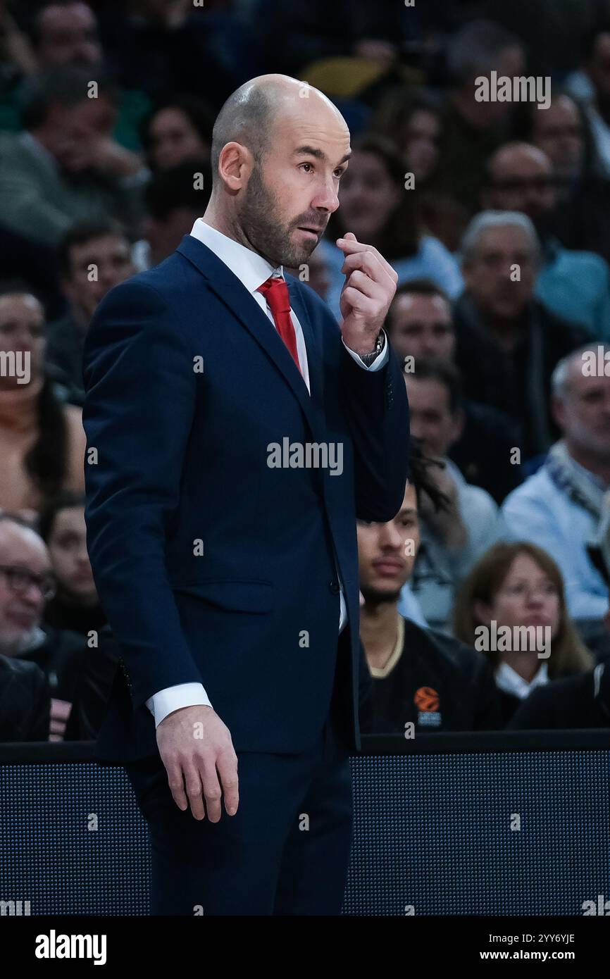Vassilis Spanoulis während des Turkish Airlines EuroLeague Spiels zwischen Real Madrid und AS Monaco am 19. Dezember 2024 im Wizink Center in Madrid Spai Stockfoto