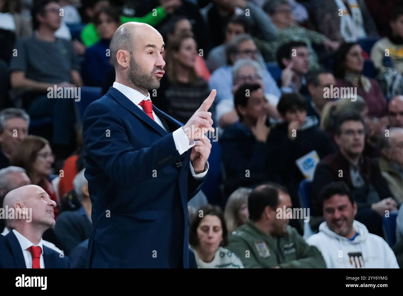 Vassilis Spanoulis während des Turkish Airlines EuroLeague Spiels zwischen Real Madrid und AS Monaco am 19. Dezember 2024 im Wizink Center in Madrid Spai Stockfoto