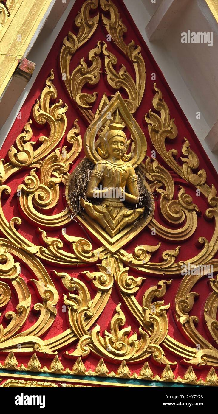 Thailändische Buddhistische Tempel - Smartphone-aufgenommenes Stockfoto