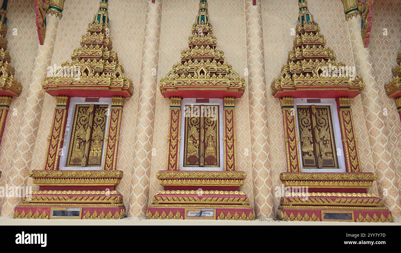 Thailändische Buddhistische Tempel - Smartphone-aufgenommenes Stockfoto