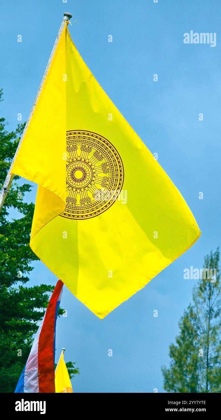 Thailändische Buddhistische Tempel - Smartphone-aufgenommenes Stockfoto