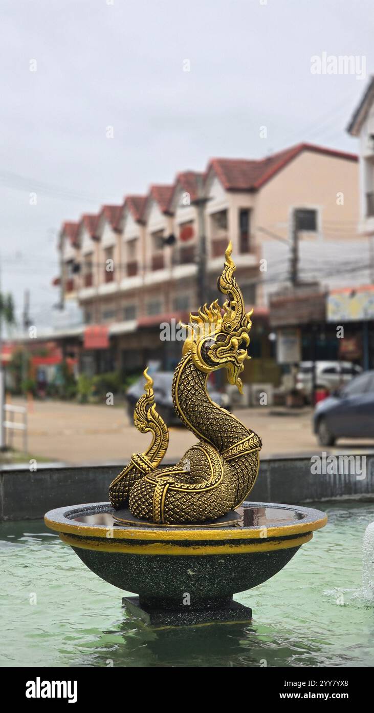 Thailändische Buddhistische Tempel - Smartphone-aufgenommenes Stockfoto