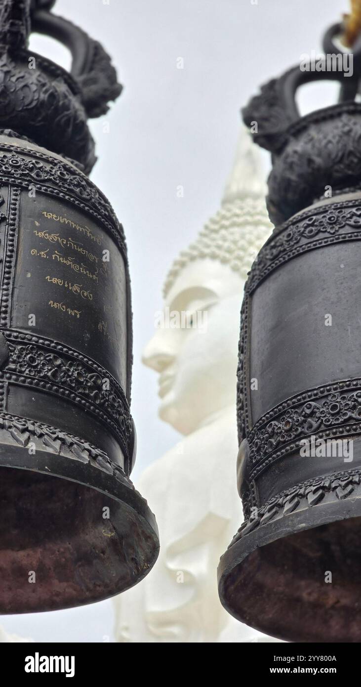 Thailändische Buddhistische Tempel - Smartphone-aufgenommenes Stockfoto