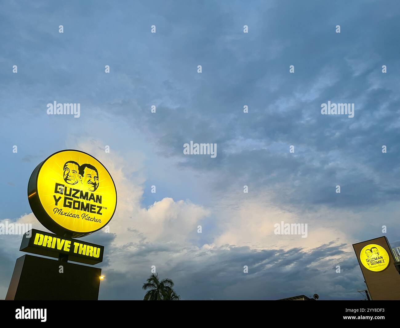 Guzman Y Gomez Restaurantschilder Stockfoto