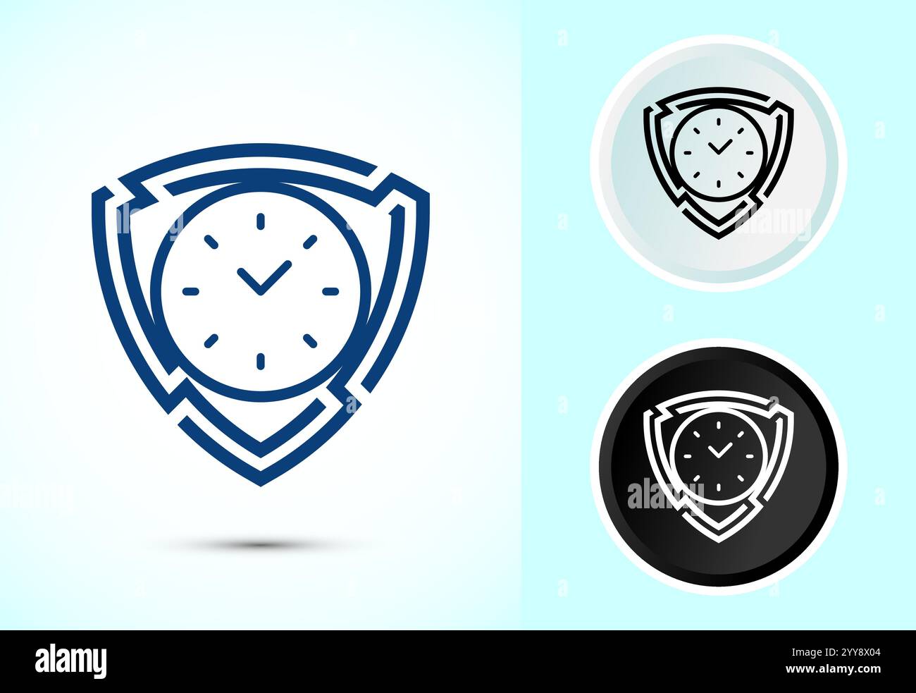 Langlebige Icon-Design-Illustration. Strapazierfähigkeits-Symbol. Steht für Langlebigkeit Stock Vektor