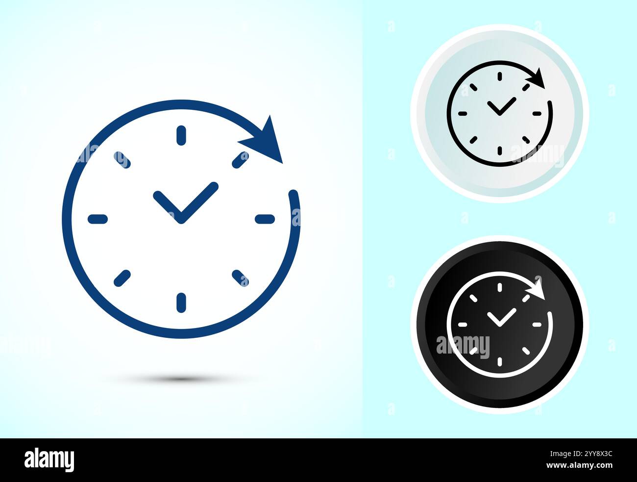 Langlebige Icon-Design-Illustration. Strapazierfähigkeits-Symbol. Steht für Langlebigkeit Stock Vektor