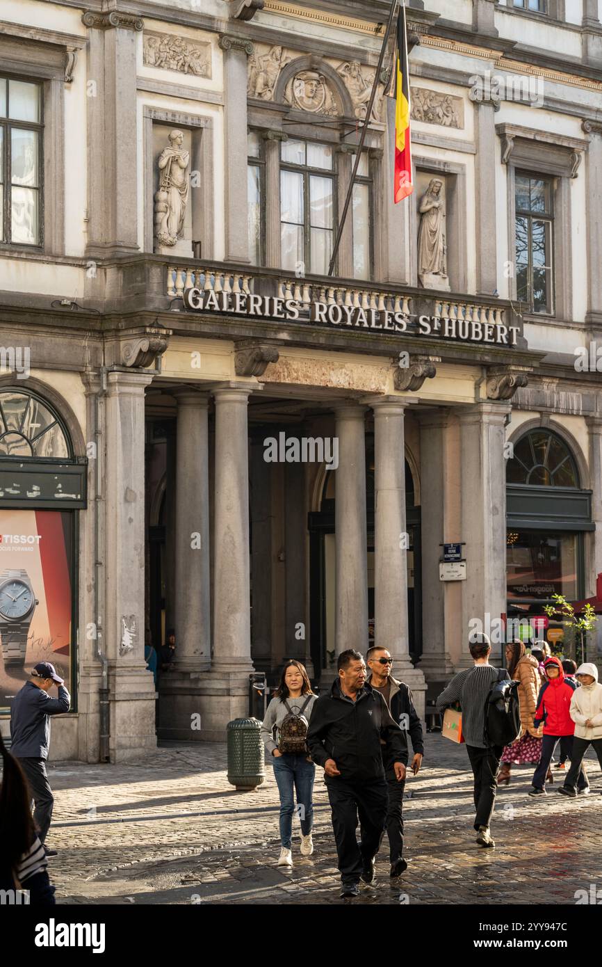 Königliche Galerie Saint Hubert, Brüssel, Belgien Stockfoto