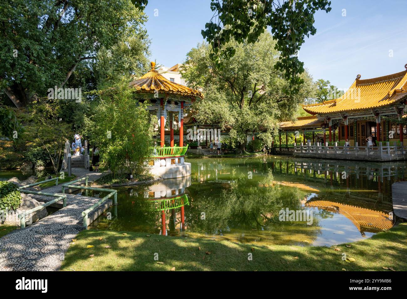 Chinesischer Garten in Zürich Stockfoto