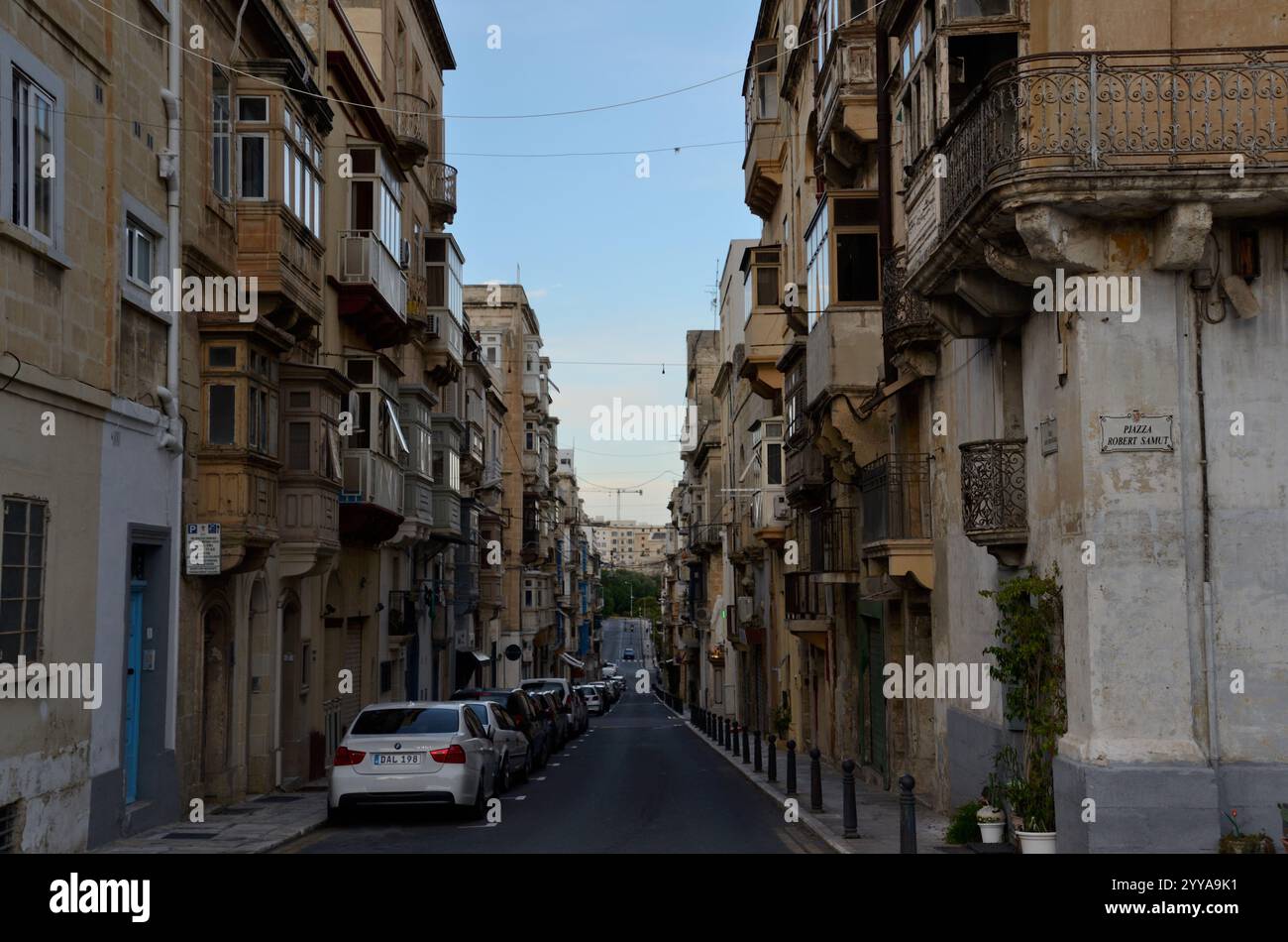 St. Francis Street, Floriana, Malta, Europa Stockfoto