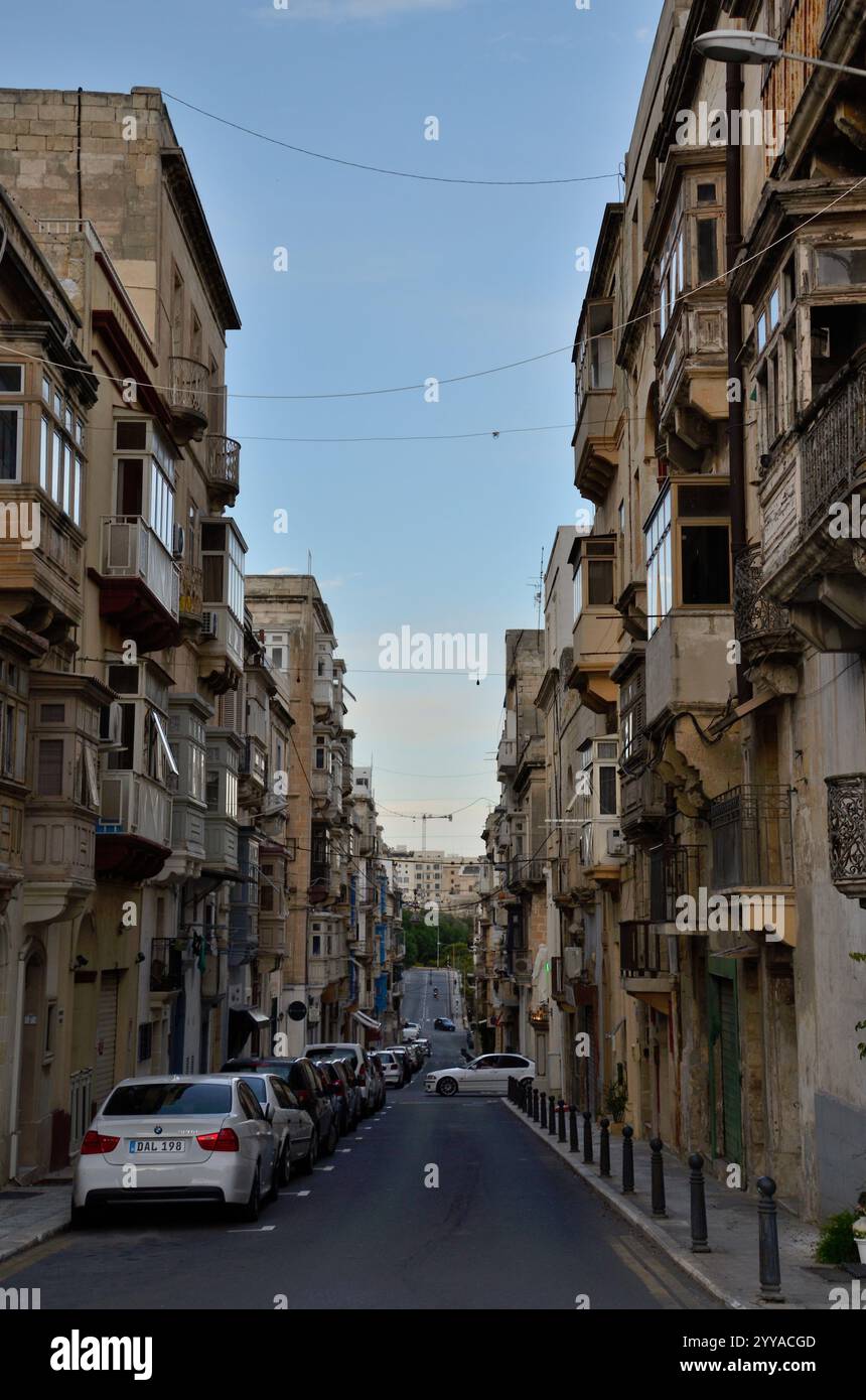 St. Francis Street, Floriana, Malta, Europa Stockfoto