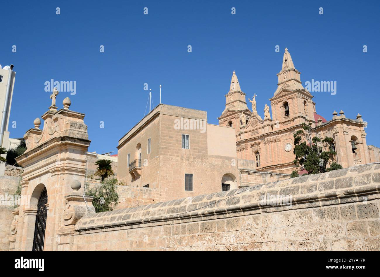 Kirche der Geburt der Jungfrau Maria, Marfa Street, Mellieha, Malta, Europa Stockfoto