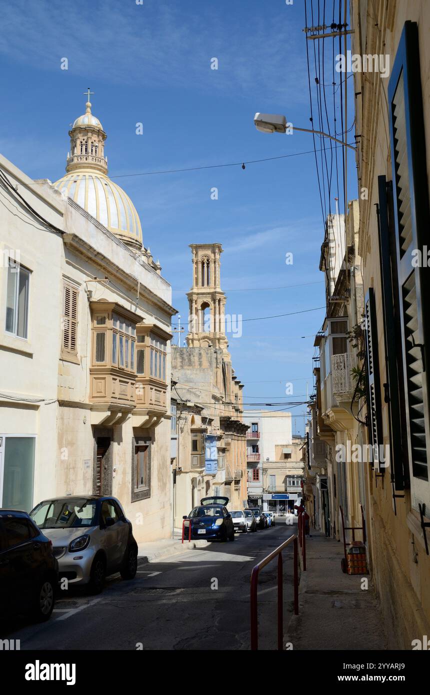 Pfarrkirche Saint Gaetan, Triq Anton Buttiġieġ, Hamrun, Malta, Europa Stockfoto
