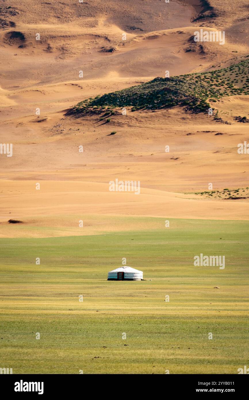 Gobi Wüste und Seen in der Zentralmongolei Stockfoto