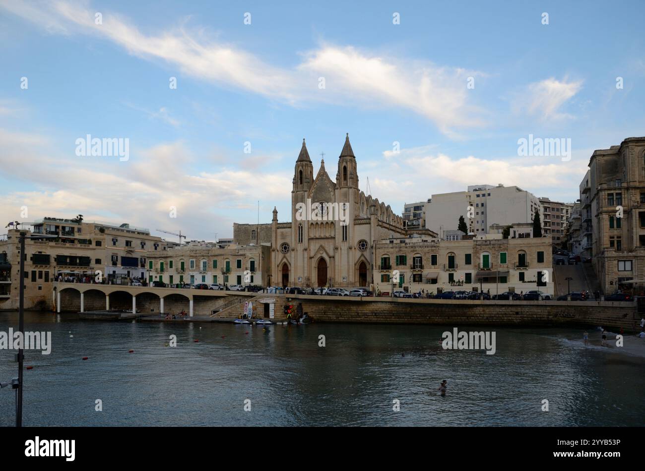 Mount Carmel Church, Balluta Bay, Main Street, Saint Julian, Malta, Europa Stockfoto