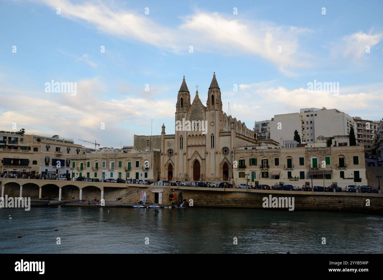 Mount Carmel Church, Balluta Bay, Main Street, Saint Julian, Malta, Europa Stockfoto