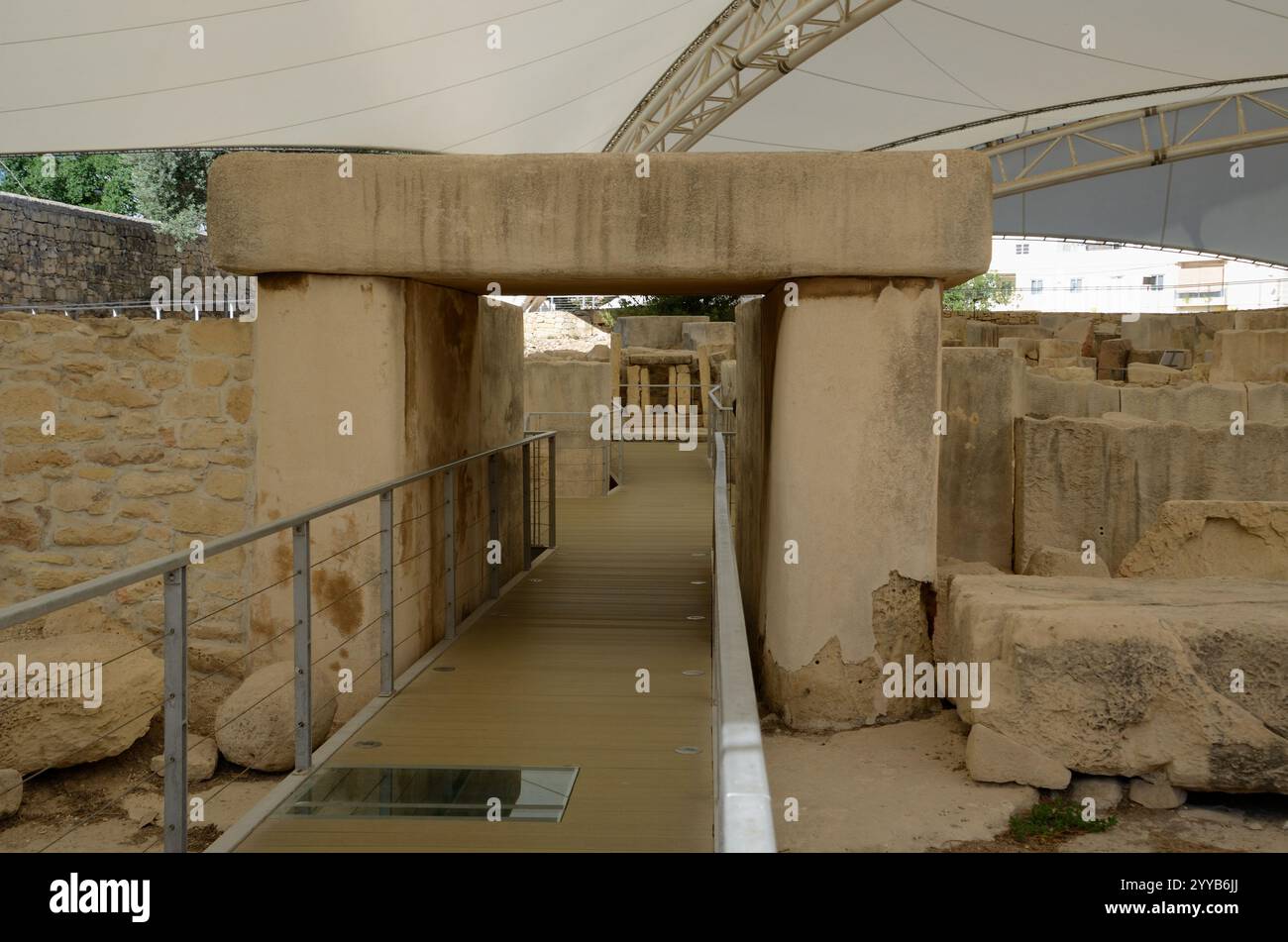 Tempel von Tarscen - Ħal Tarxien, Malta, Europa Stockfoto