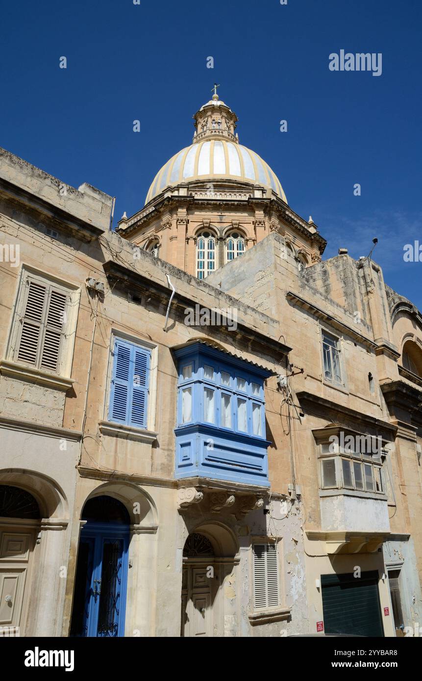 Pfarrkirche Saint Gaetan, Triq Anton Buttiġieġ, Hamrun, Malta, Europa Stockfoto
