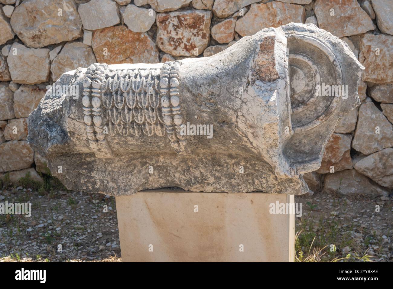 Altes lykisches Relikt im Letoon turkey Stockfoto
