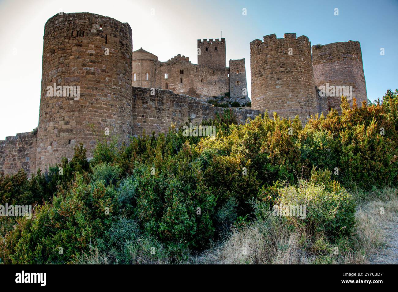 Schloss Loarre, Huesca, Aragon, Spanien Stockfoto