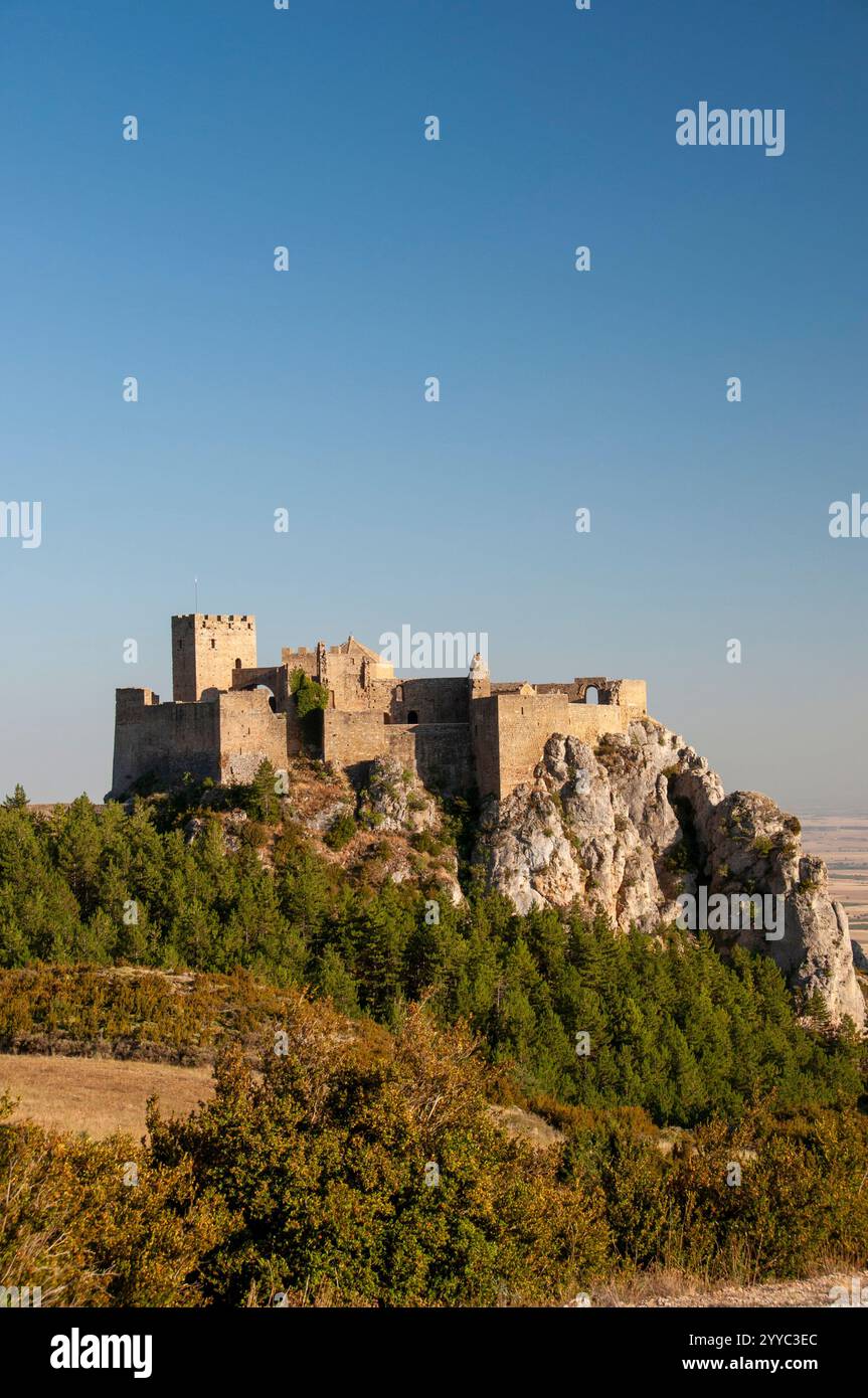 Schloss Loarre, Huesca, Aragon, Spanien Stockfoto