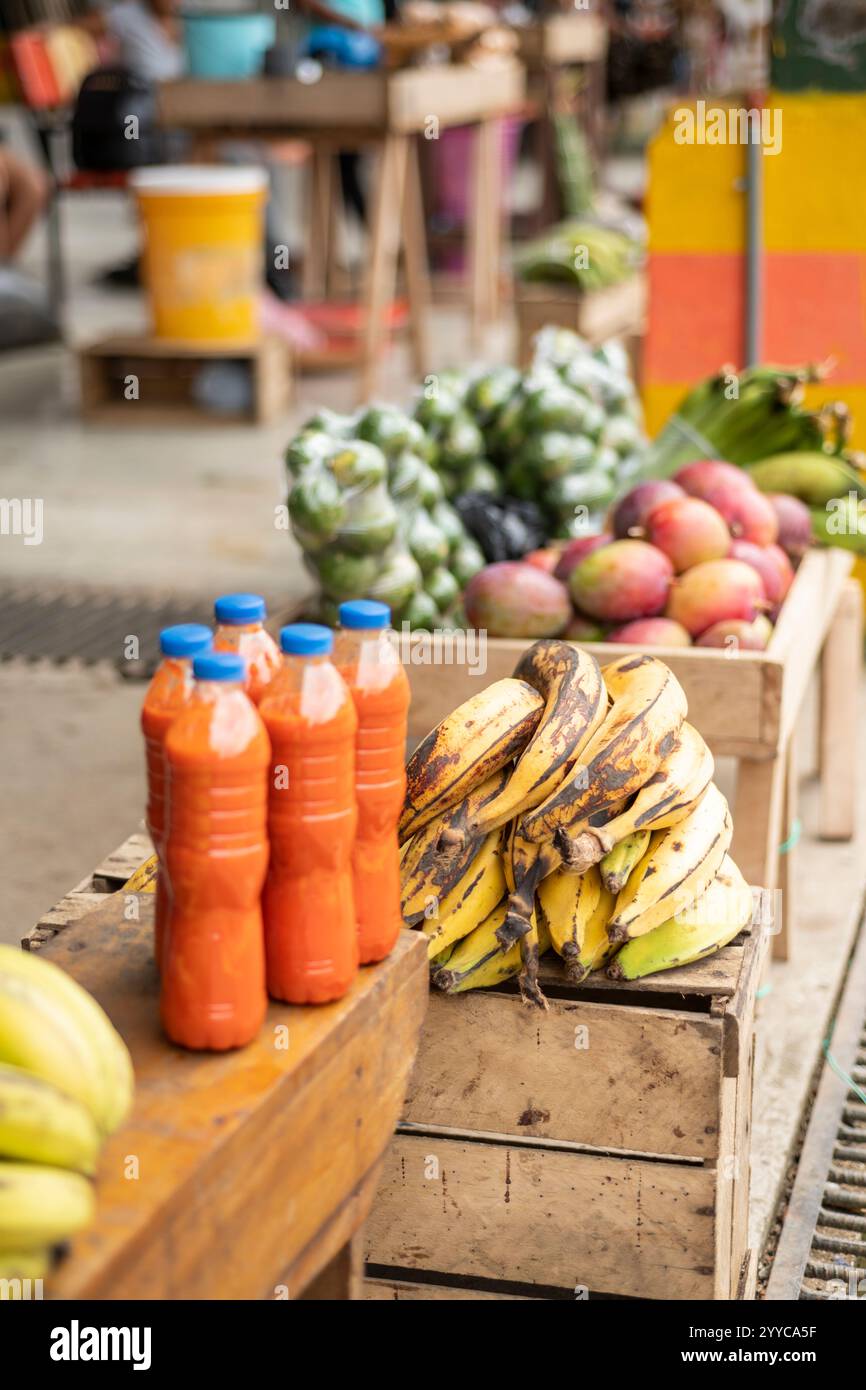 Lebensmittelmarkt, Cotundo, Provinz Napo, Amazonien, Ecuador Stockfoto