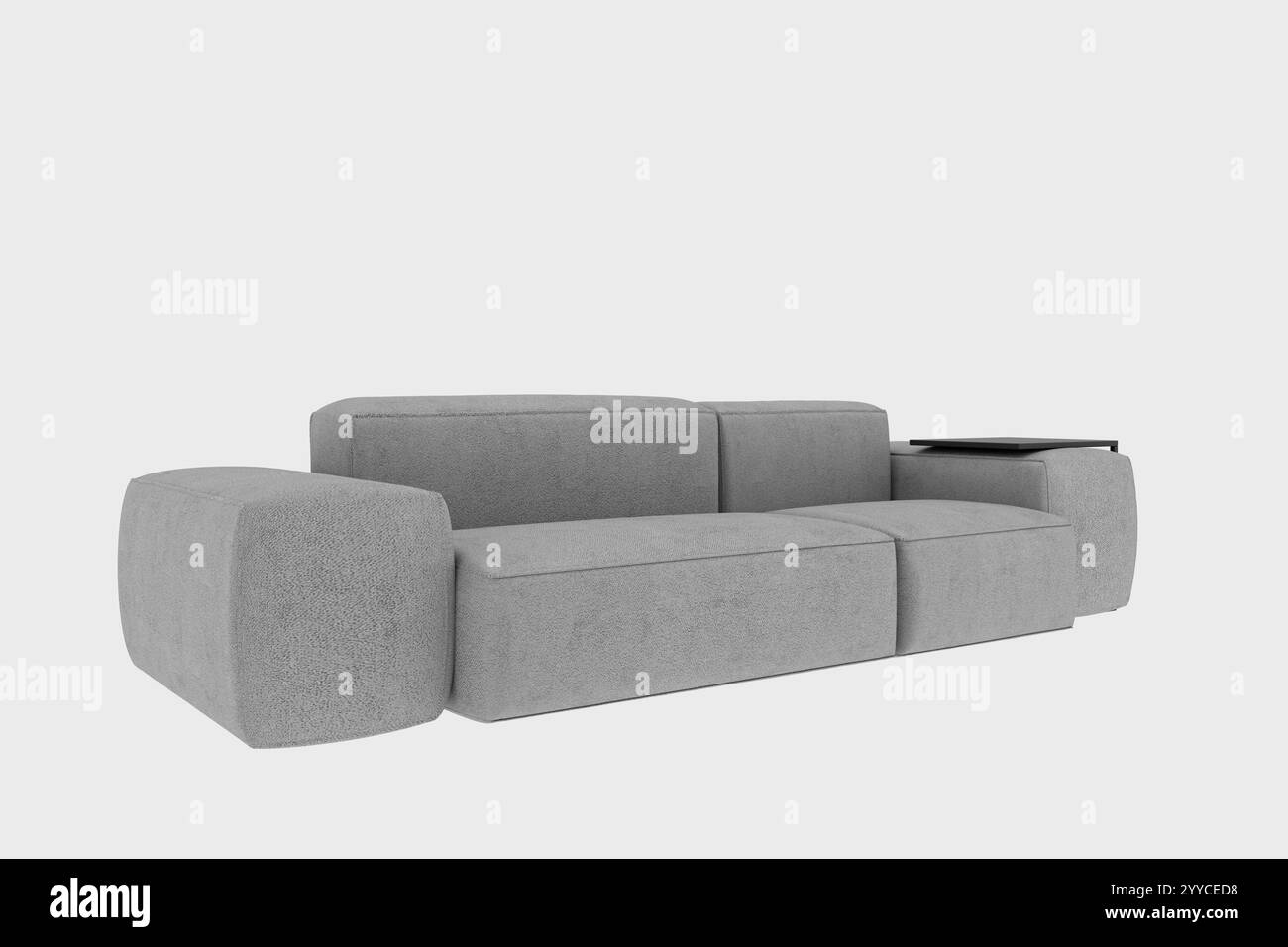 3D-Rendern eines großen Sofas Stockfoto