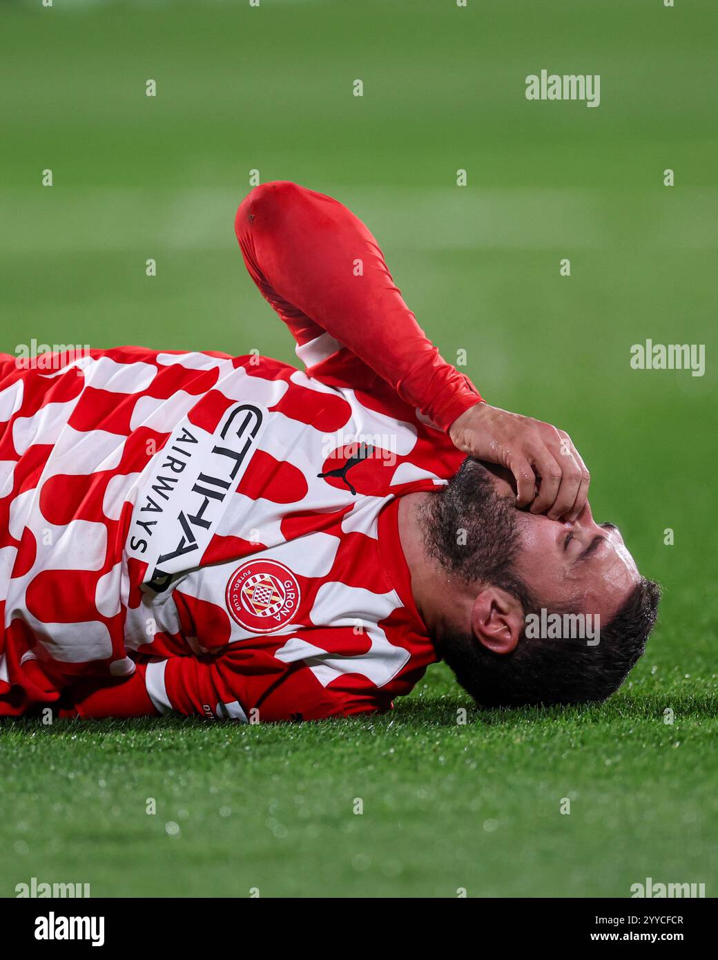 Girona, Spanien. Dezember 2024. Abel Ruiz vom Girona FC spielte während des La Liga EA Sports Matches zwischen Girona FC und Real Valladolid am 20. Dezember 2024 im Montilivi Stadion in Girona, Spanien. (Foto: Judit Cartiel/PRESSINPHOTO) Credit: PRESSINPHOTO SPORTS AGENCY/Alamy Live News Stockfoto