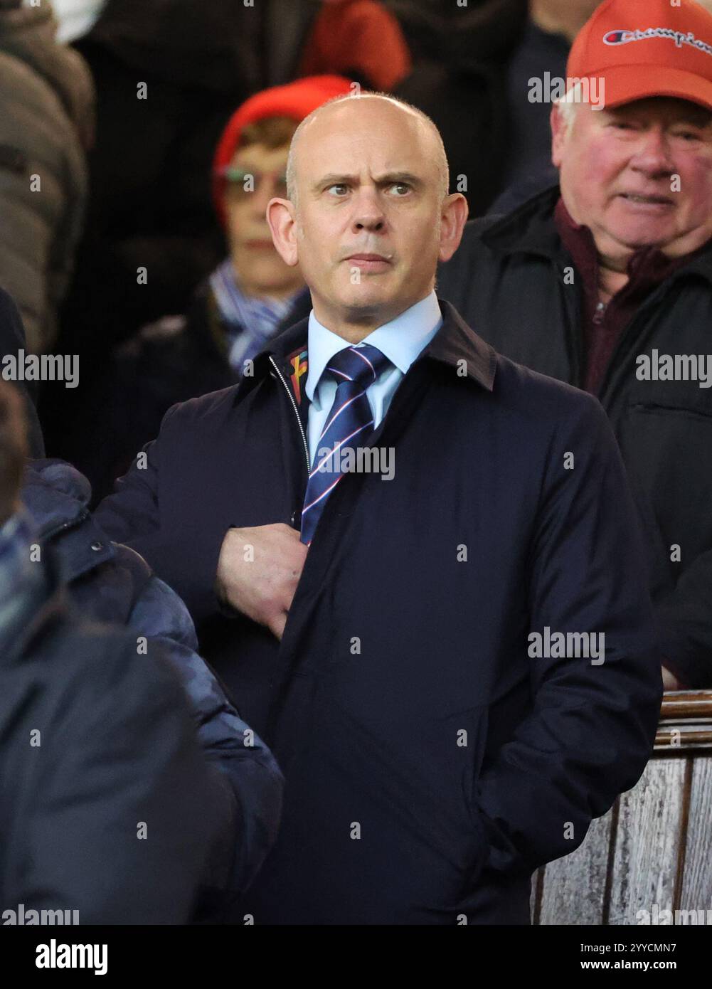 Während des Premier League-Spiels im Ibrox Stadium, Glasgow. Bilddatum: Samstag, 21. Dezember 2024. Stockfoto